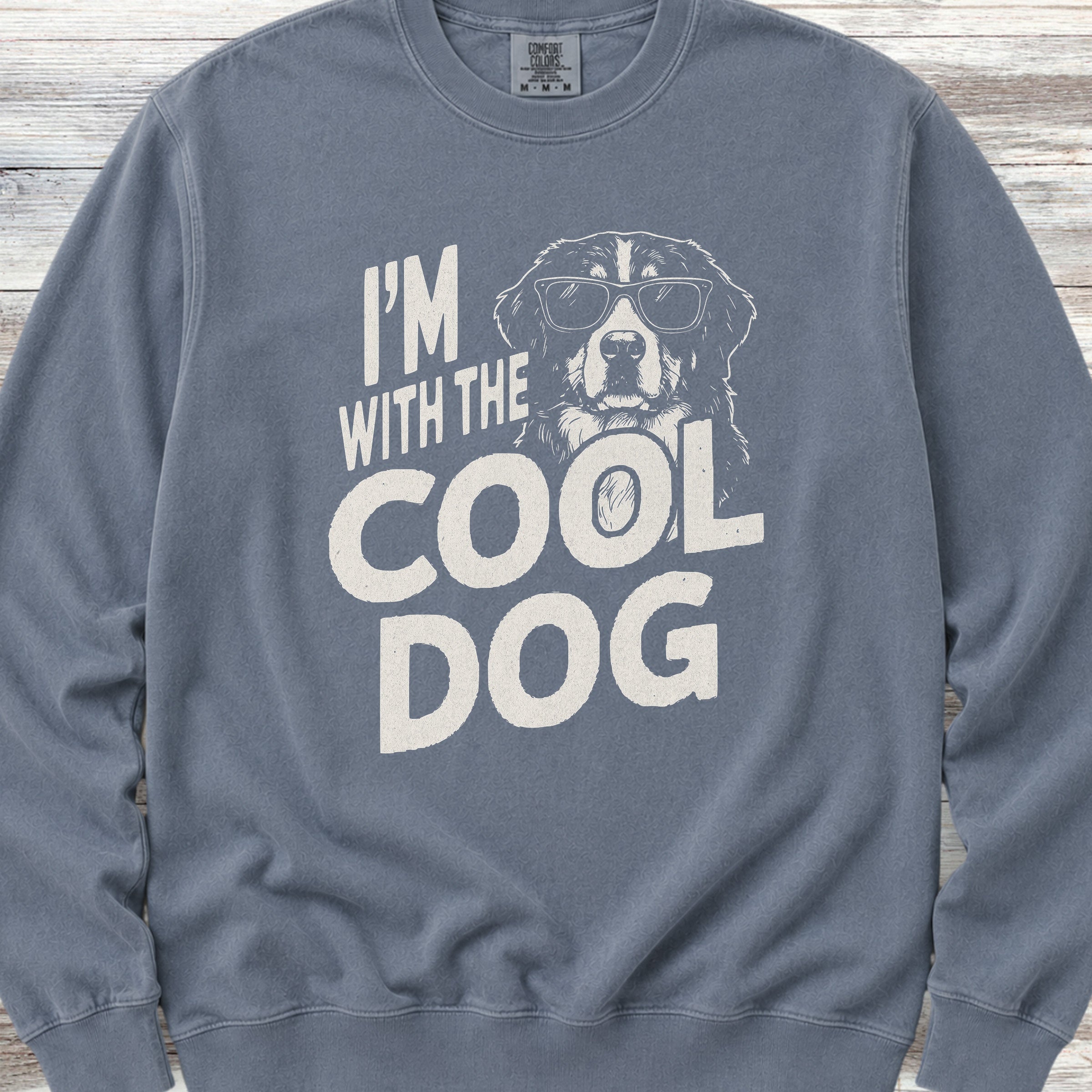 Bernese Mountain Dog Cool Sweatshirt - Blue Jean