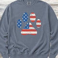 Stars & Stripes Paw Print Sweatshirt - Blue Jean