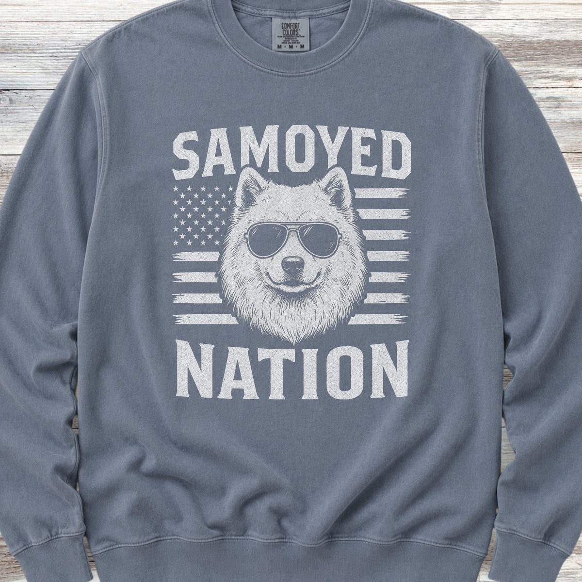 Samoyed Nation Sweatshirt - Blue Jean