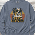Australian Shepherd Stay Clever Sweatshirt - Blue Jean