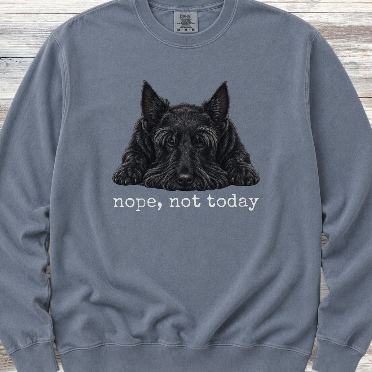 Scottish Terrier Nope Sweatshirt - Blue Jean