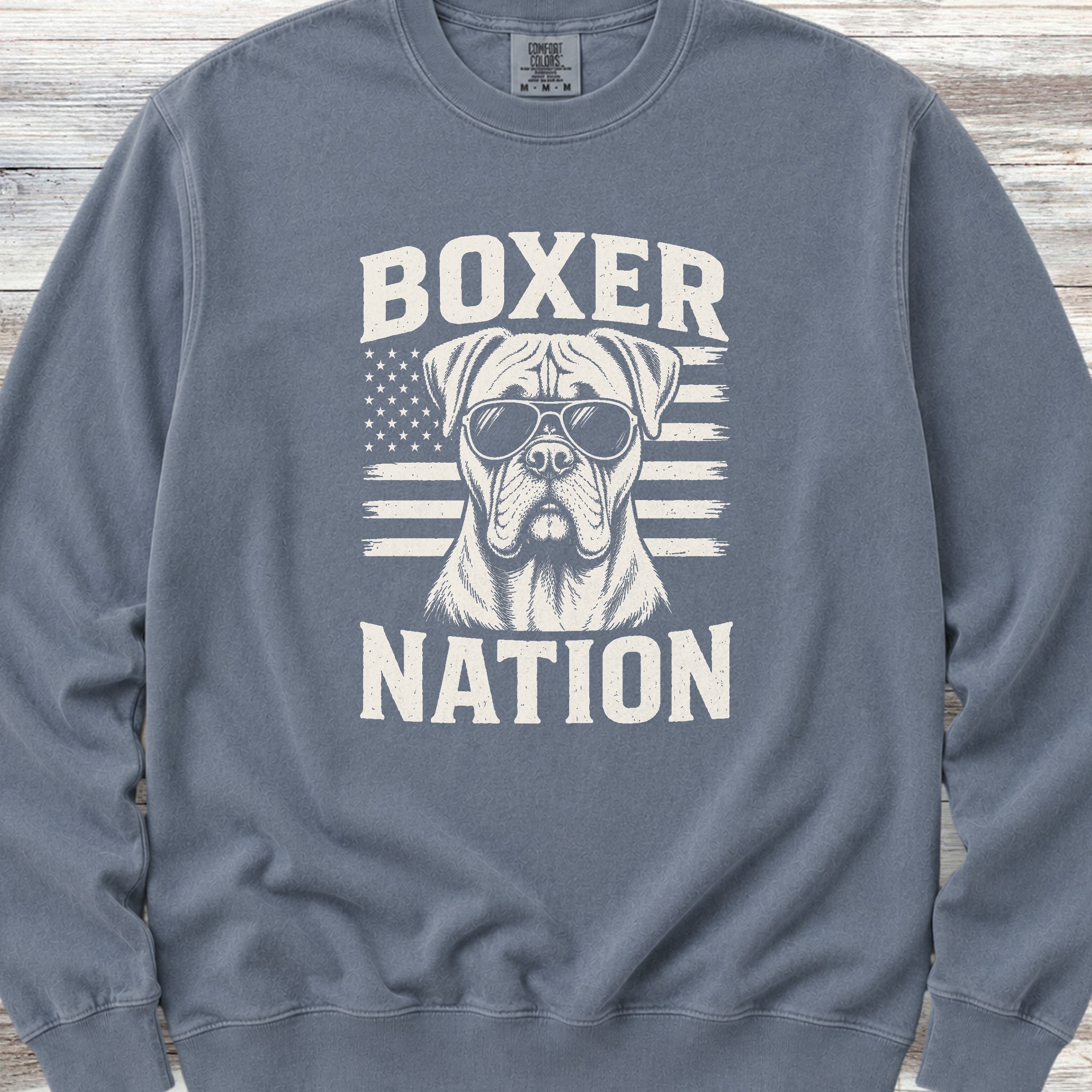 Boxer Nation Sweatshirt - Blue Jean
