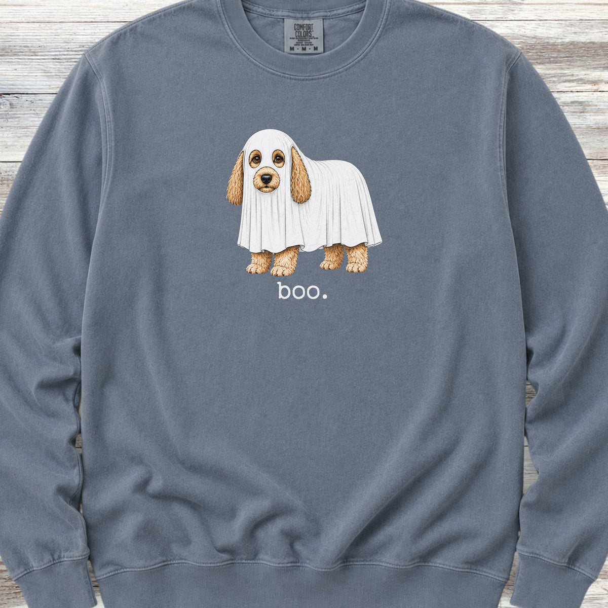 Cockapoo Boo Sweatshirt - Blue Jean