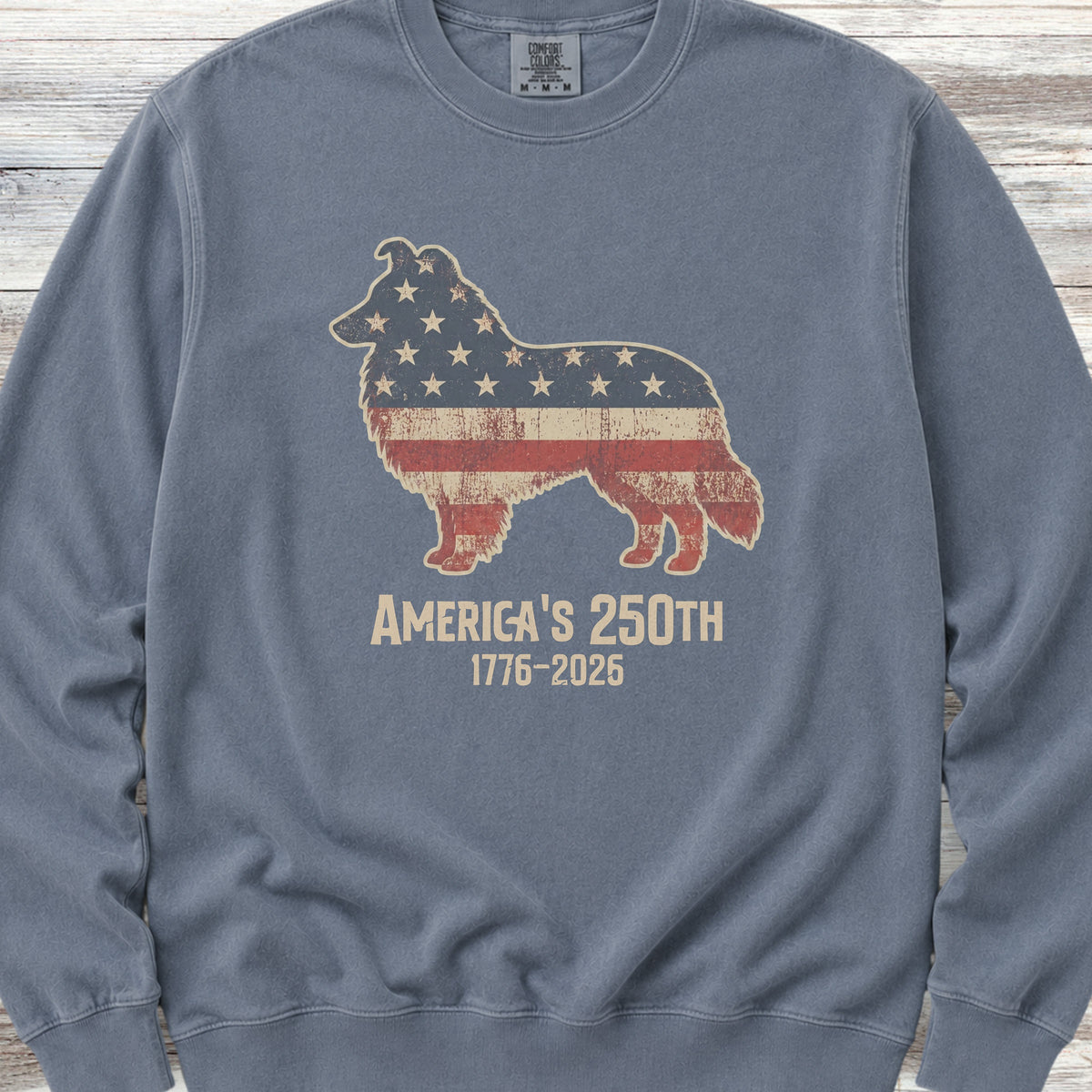 Shetland Sheepdog 250 Sweatshirt - Blue Jean