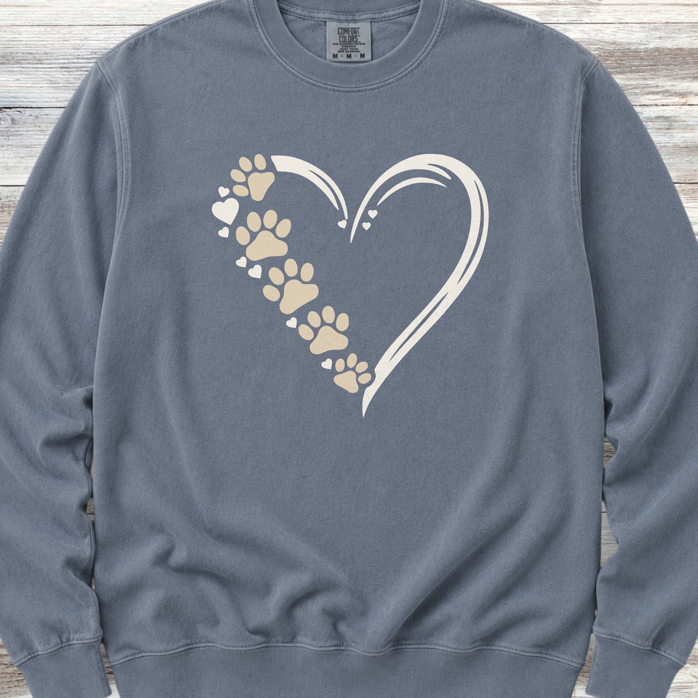Loyal Heart Sweatshirt - Blue Jean
