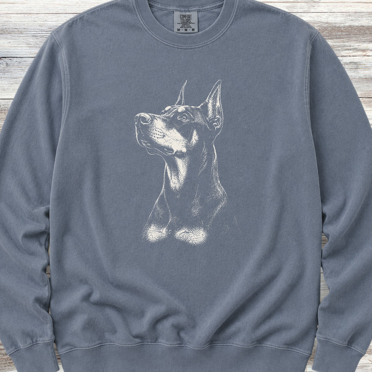 Doberman Loyalty Sweatshirt - Blue Jean