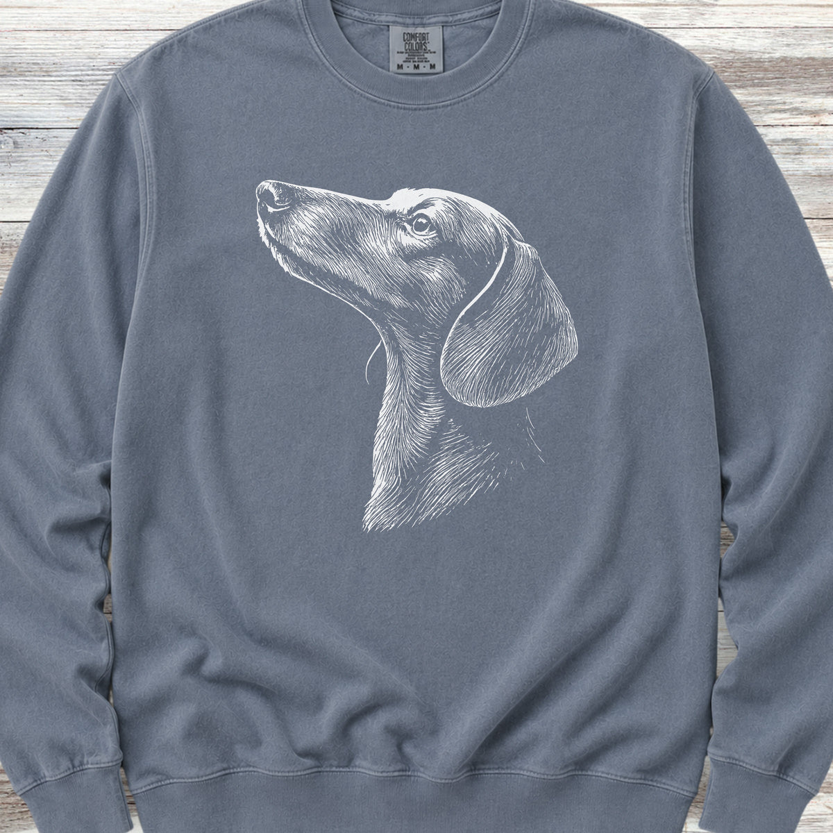 Dachshund Loyalty Sweatshirt - Blue Jean