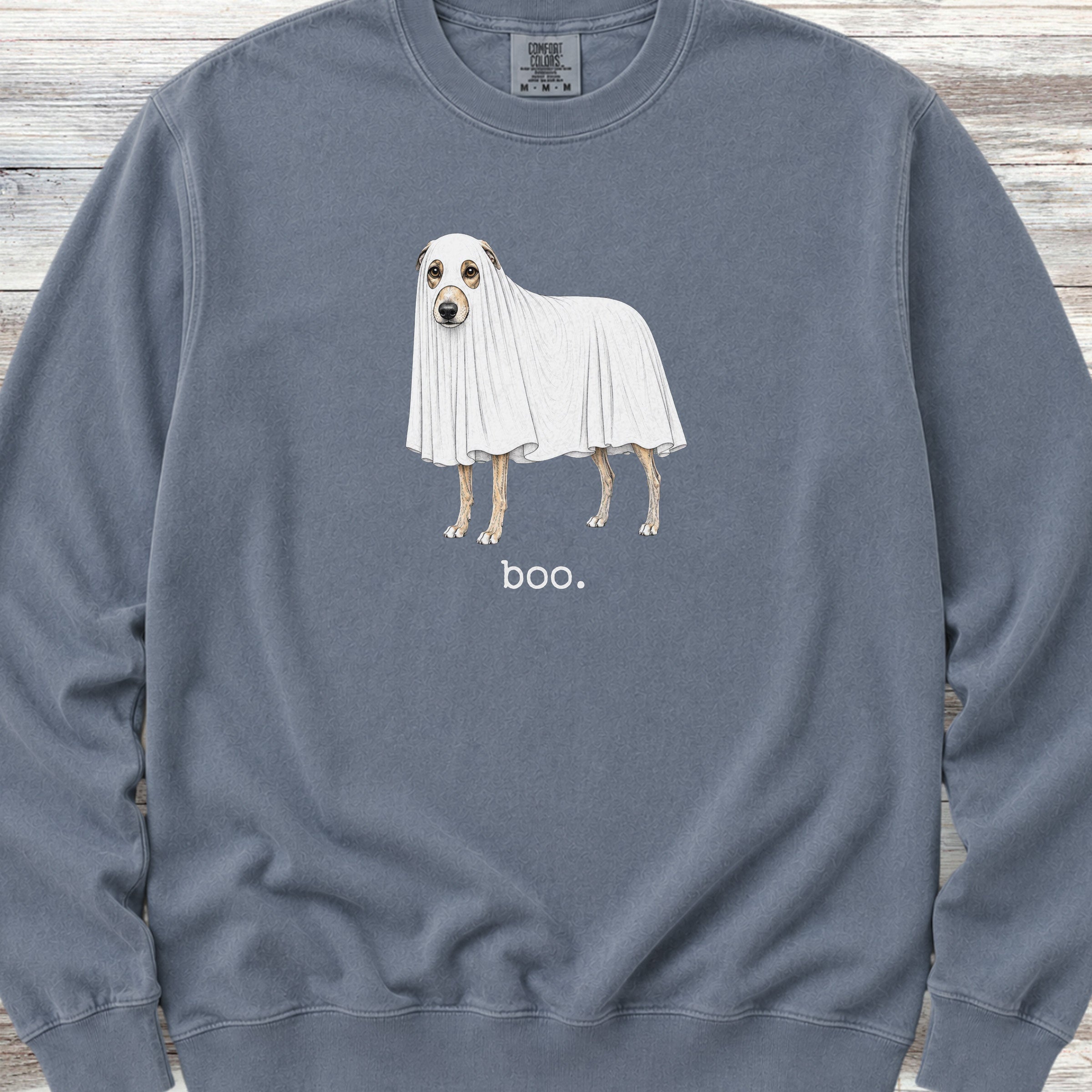 Whippet Boo Sweatshirt - Blue Jean