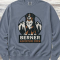 Bernese Mountain Dog Adventure Crew Sweatshirt - Blue Jean