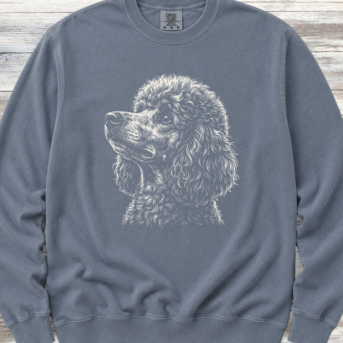 Poodle Loyalty Sweatshirt - Blue Jean