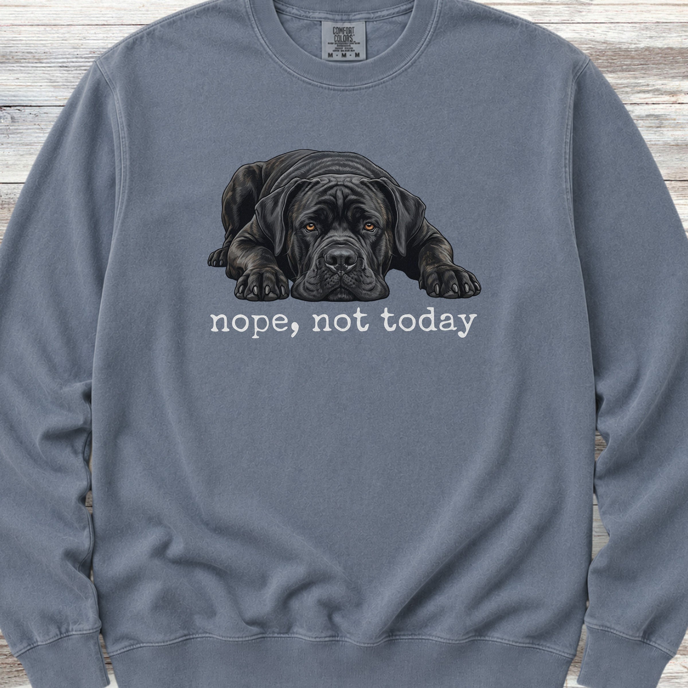 Cane Corso Nope Sweatshirt - Blue Jean