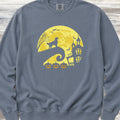 Golden Retriever Halloween Moon Sweatshirt - Blue Jean