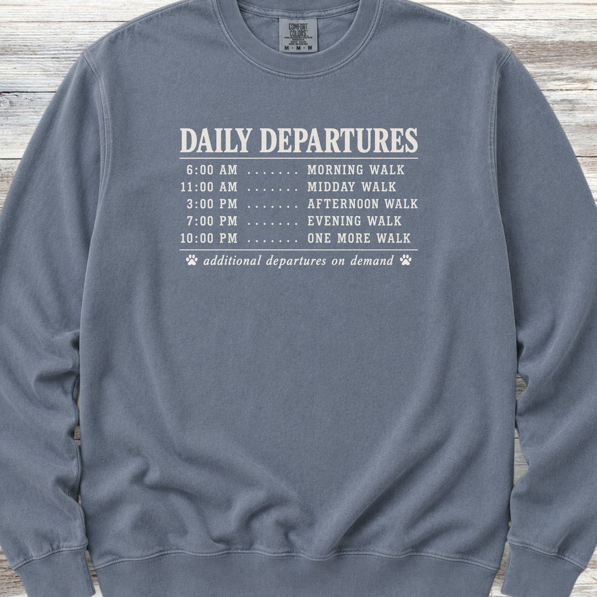 Daily Departures Sweatshirt - Blue Jean