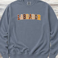 Labrador Retriever Fall Faux Patchwork Sweatshirt - Blue Jean