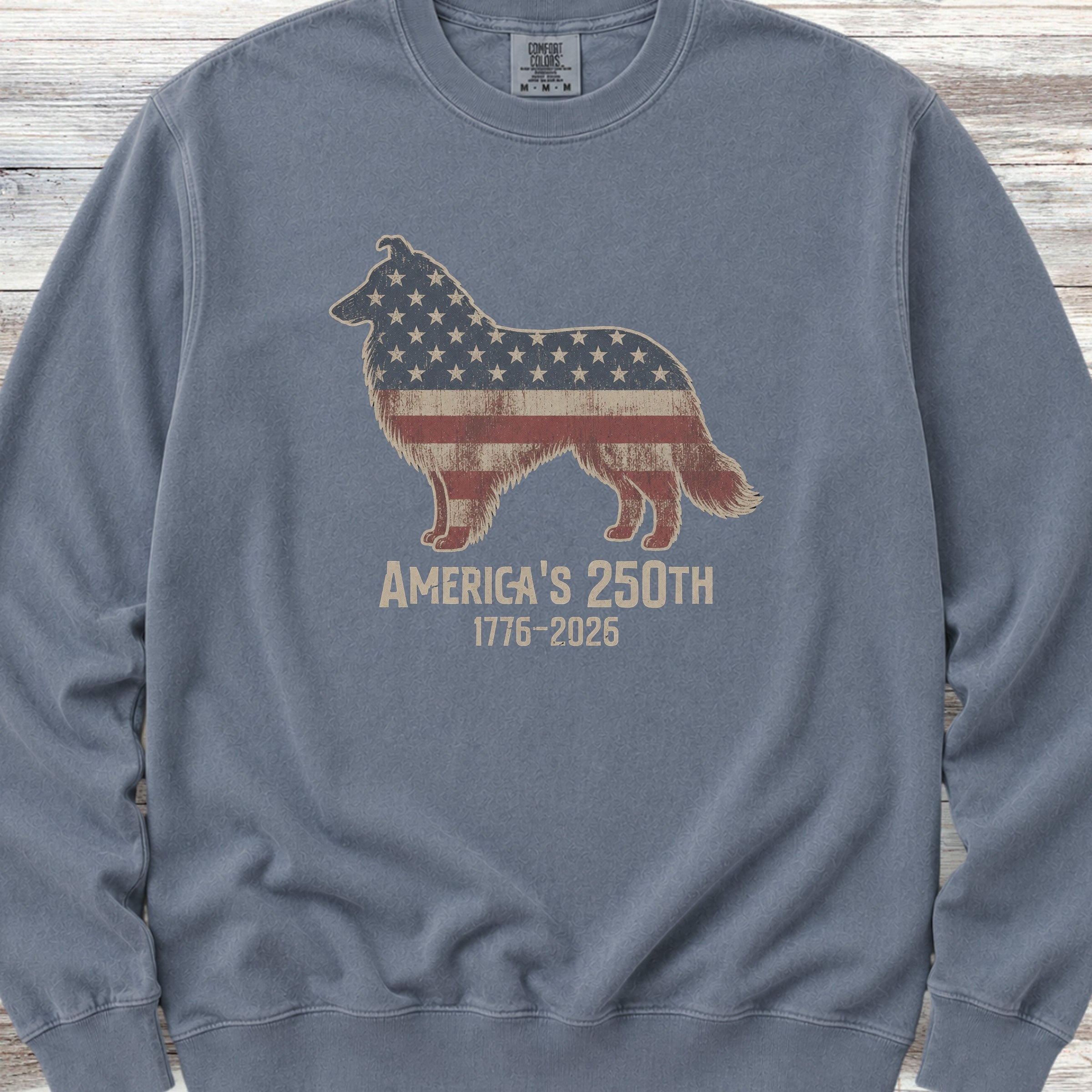 Rough Collie 250 Sweatshirt - Blue Jean