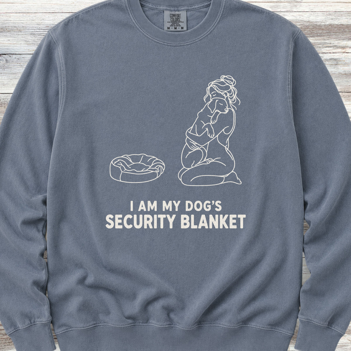 Security Blanket Sweatshirt - Blue Jean