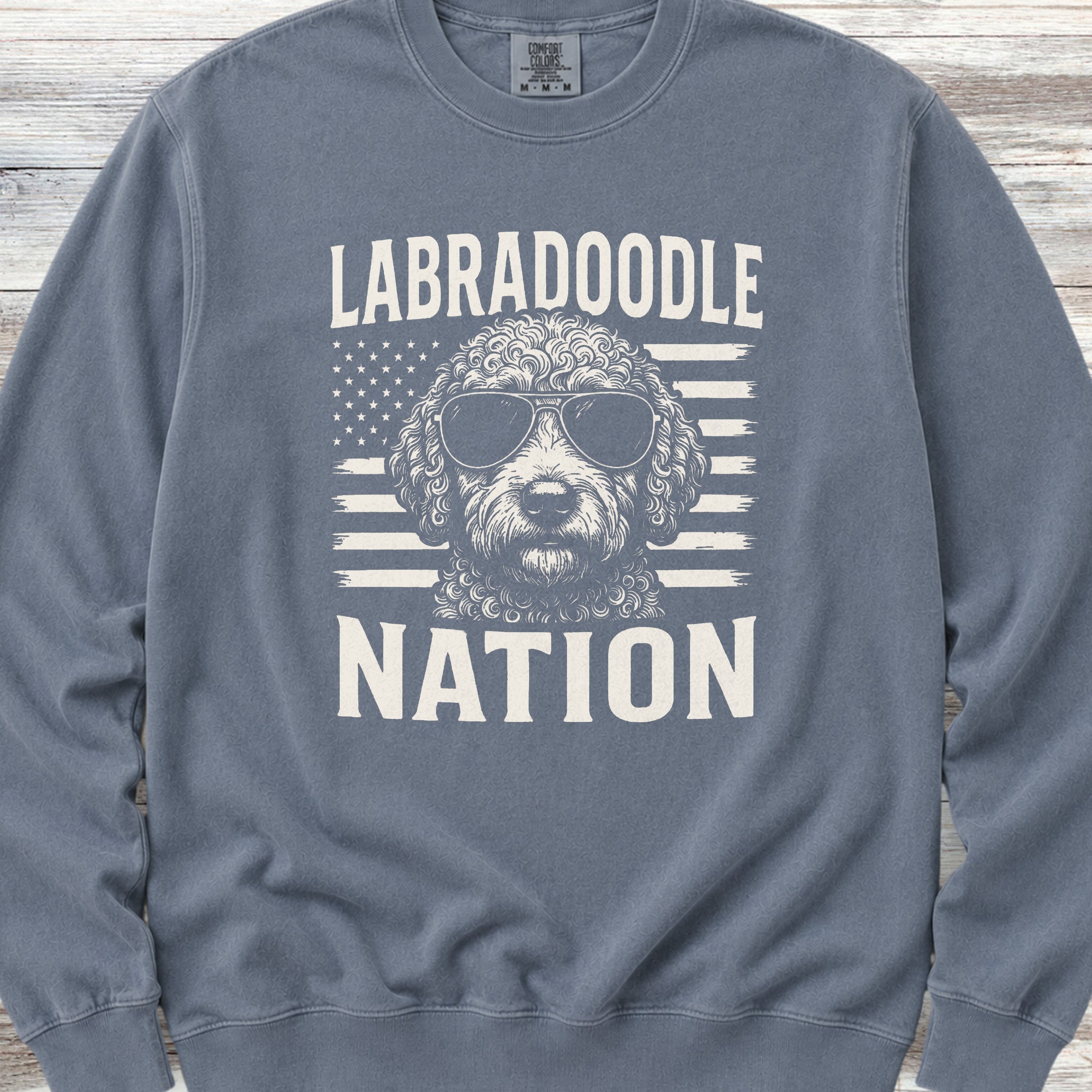 Labradoodle Nation Sweatshirt - Blue Jean