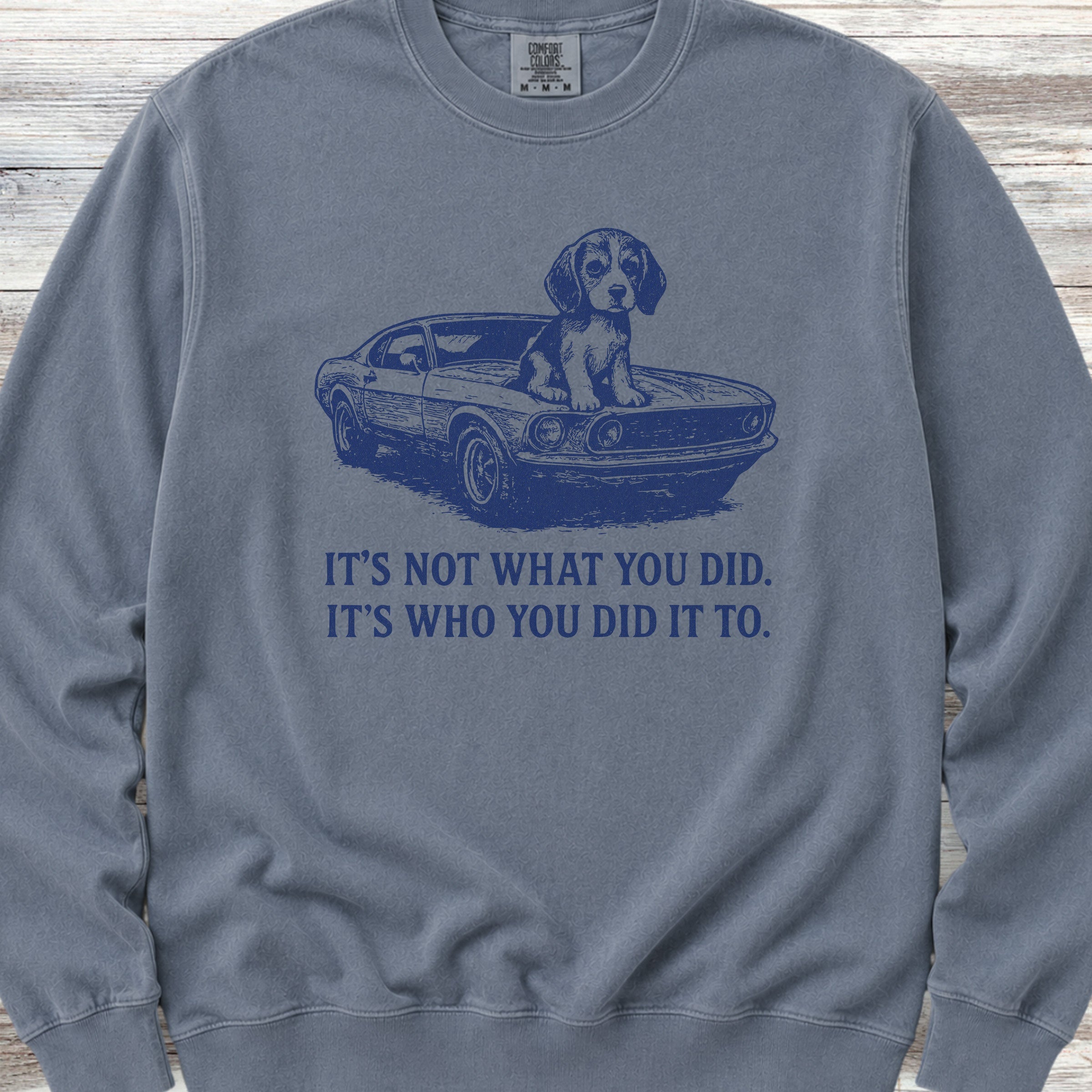 John's Beagle Sweatshirt - Blue Jean