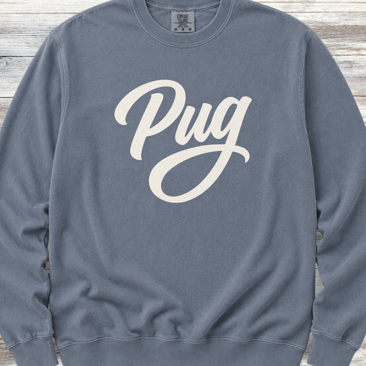 Pug Team Sweatshirt - Blue Jean