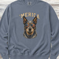 Australian Cattle Dog Blue 'Merica Sweatshirt - Blue Jean