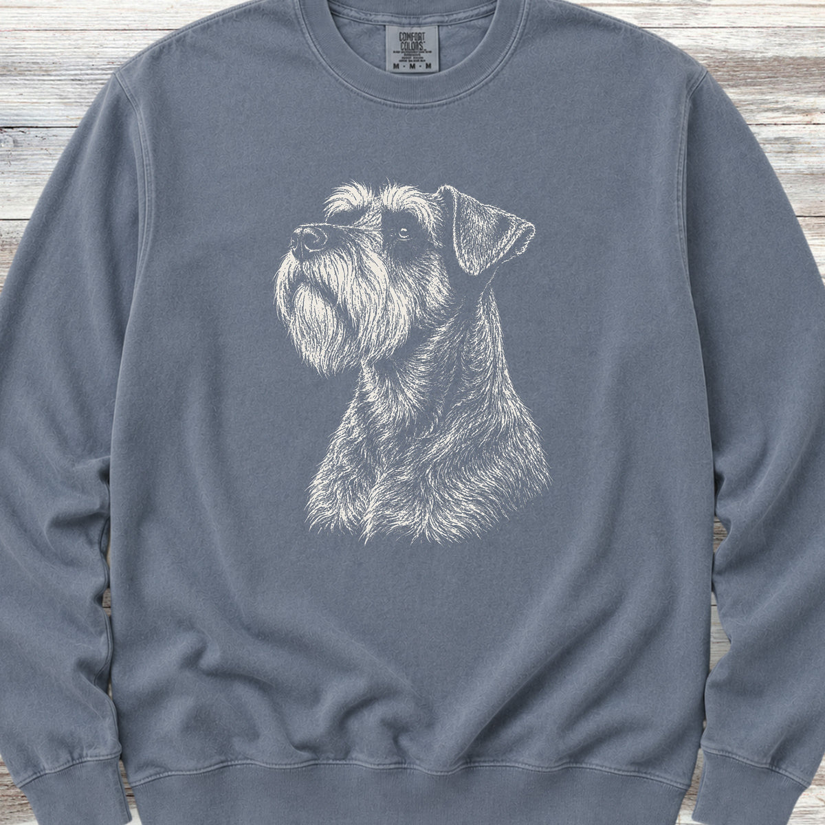 Schnauzer Loyalty Sweatshirt - Blue Jean