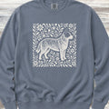 Australian Cattle Dog Linocut Sweatshirt - Blue Jean