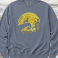 Australian Shepherd Halloween Moon Sweatshirt - Blue Jean