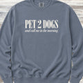 Pet 2 Dogs Sweatshirt - Blue Jean
