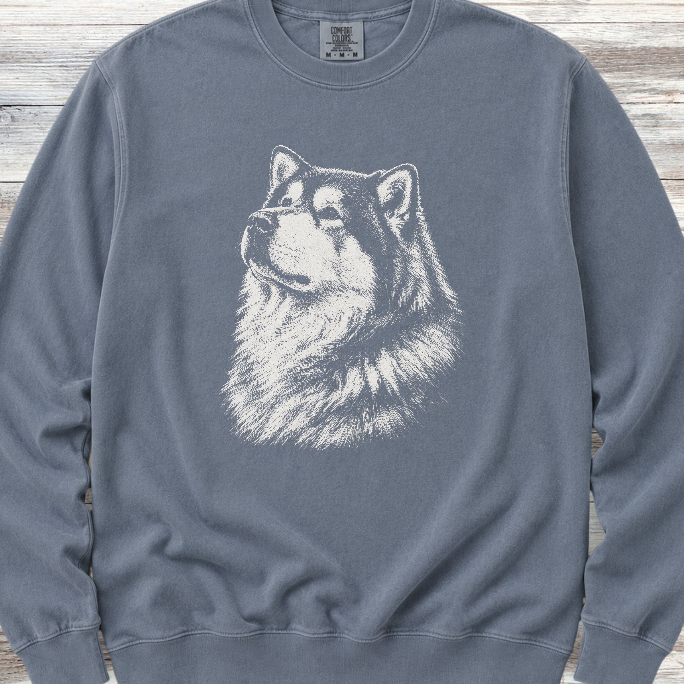 Alaskan Malamute Loyalty Sweatshirt - Blue Jean