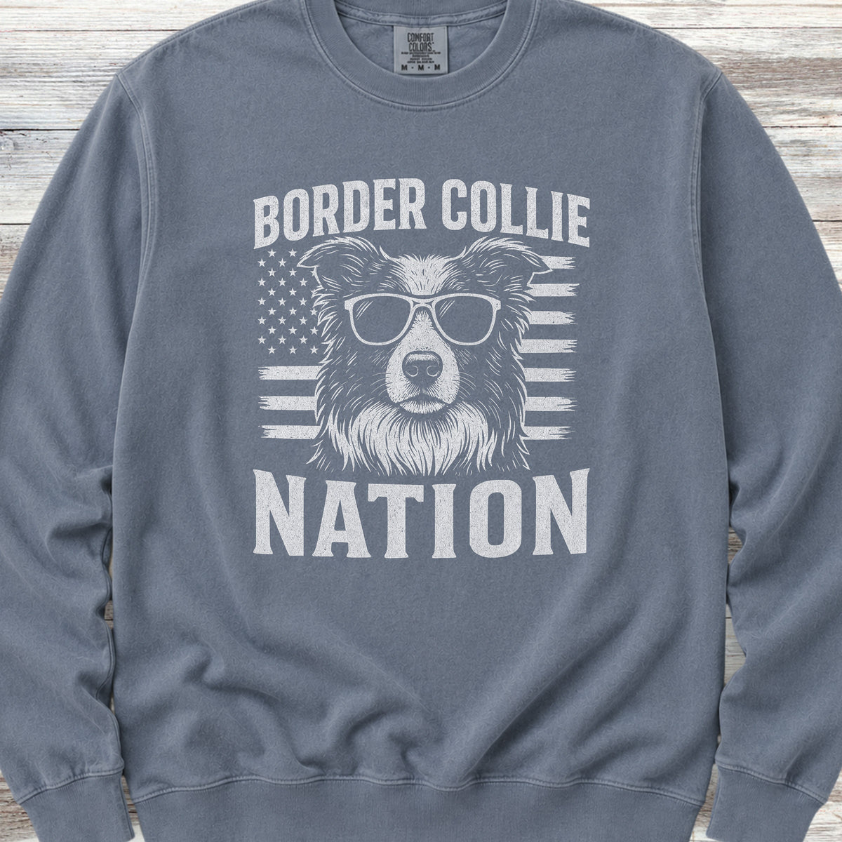 Border Collie Nation Sweatshirt - Blue Jean