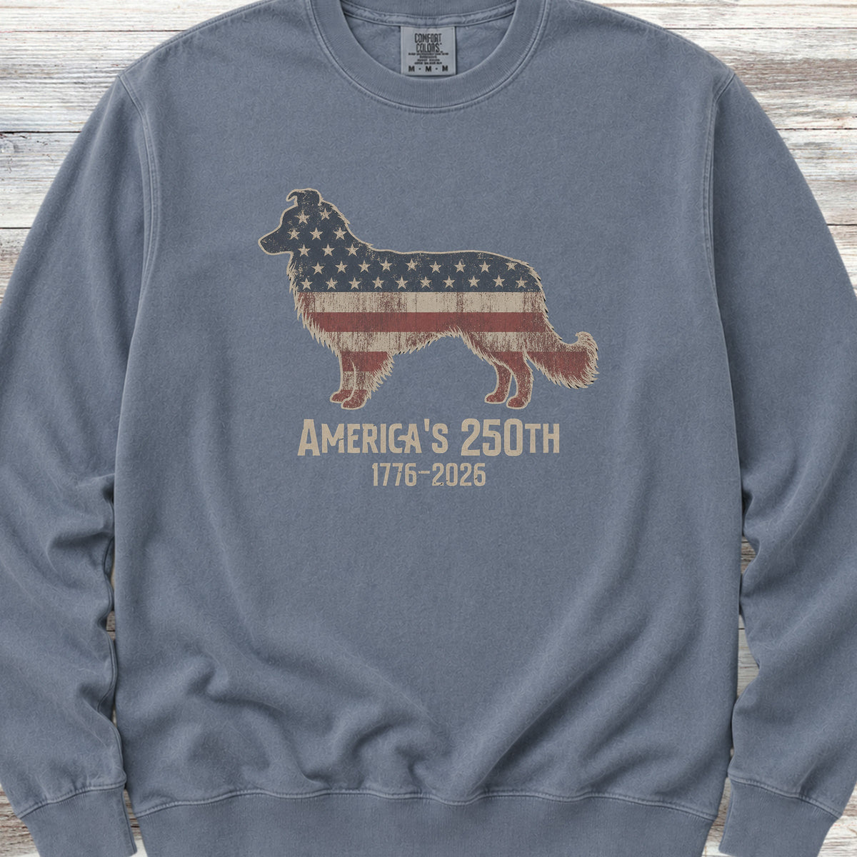 Border Collie 250 Sweatshirt - Blue Jean