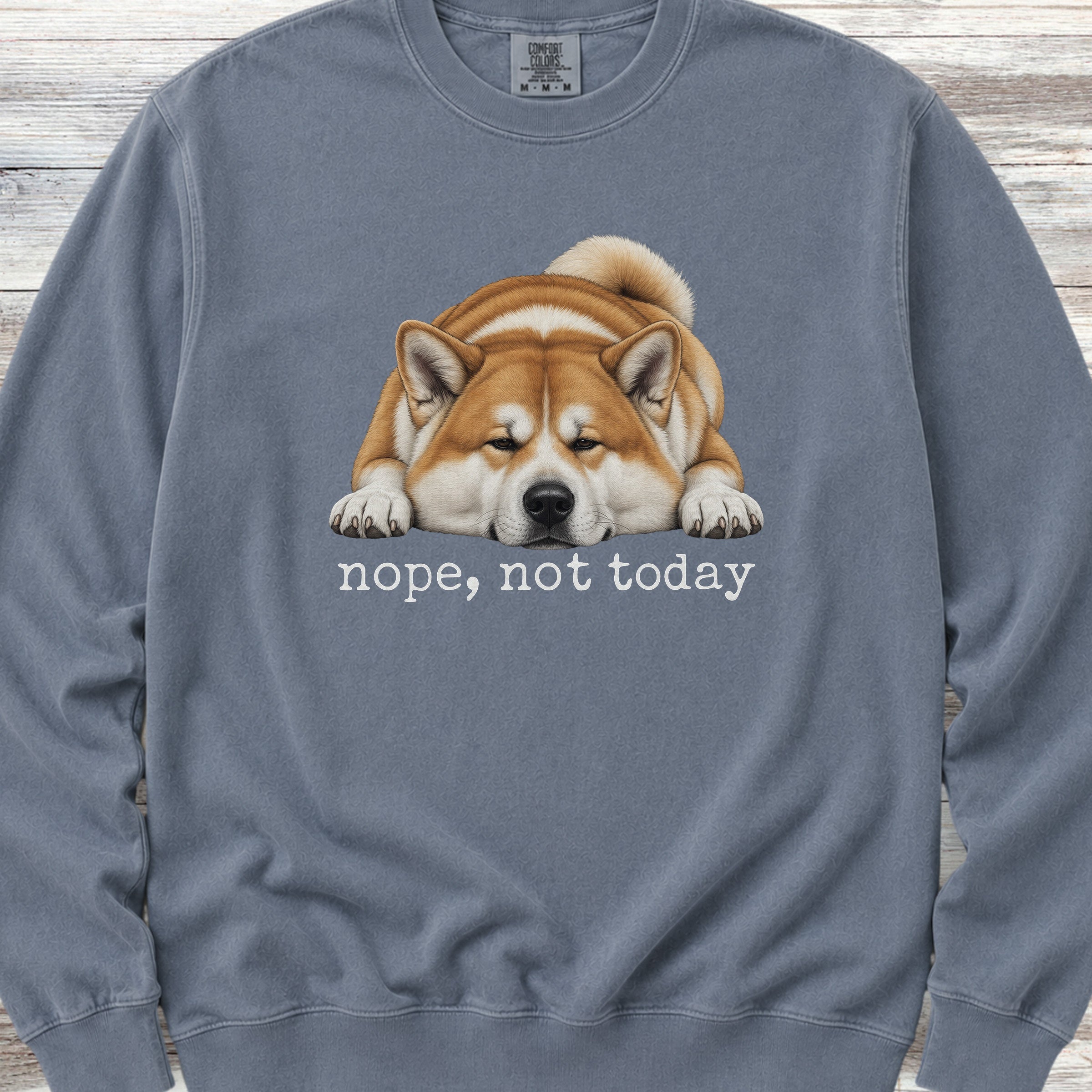 Akita Nope Sweatshirt - Blue Jean