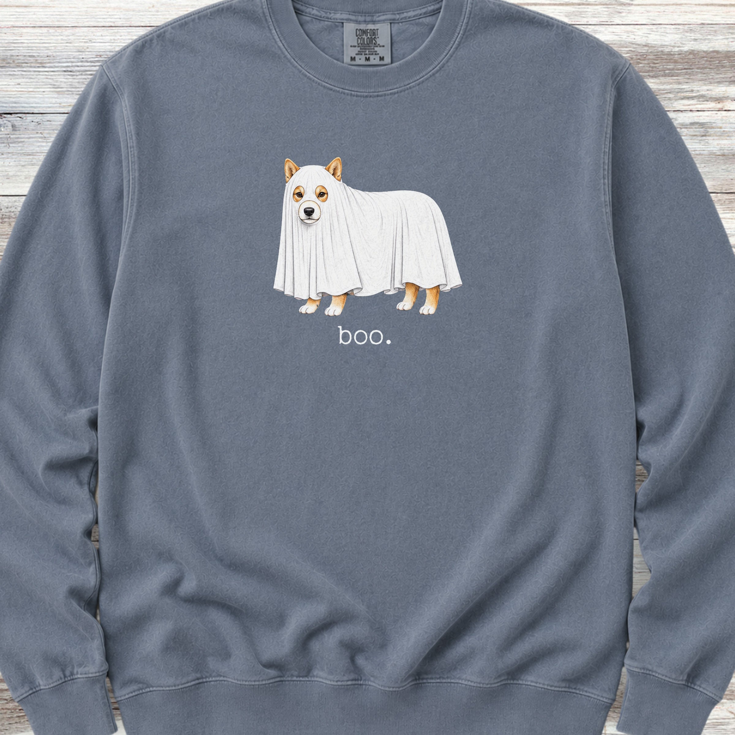 Shiba Inu Boo Sweatshirt - Blue Jean