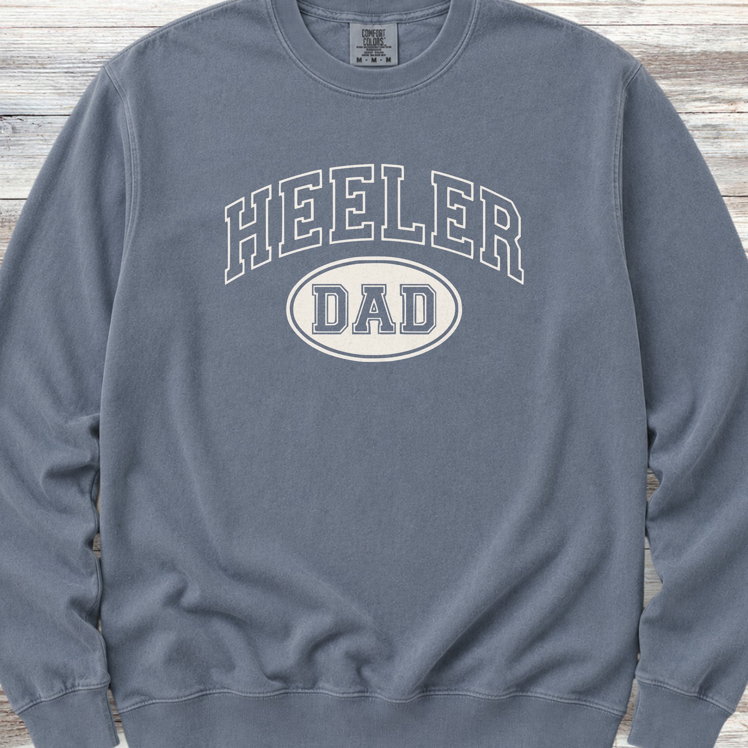 Australian Cattle Dog Heeler University Dad Sweatshirt - Blue Jean
