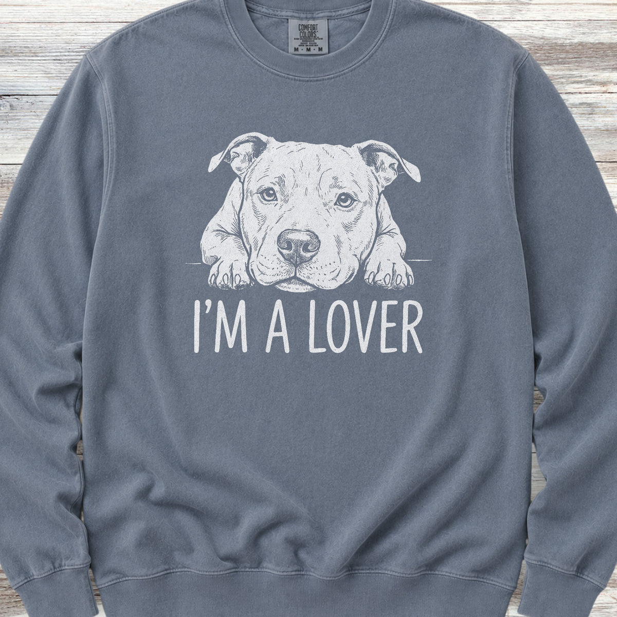 Pit Bull Lover Sweatshirt - Blue Jean