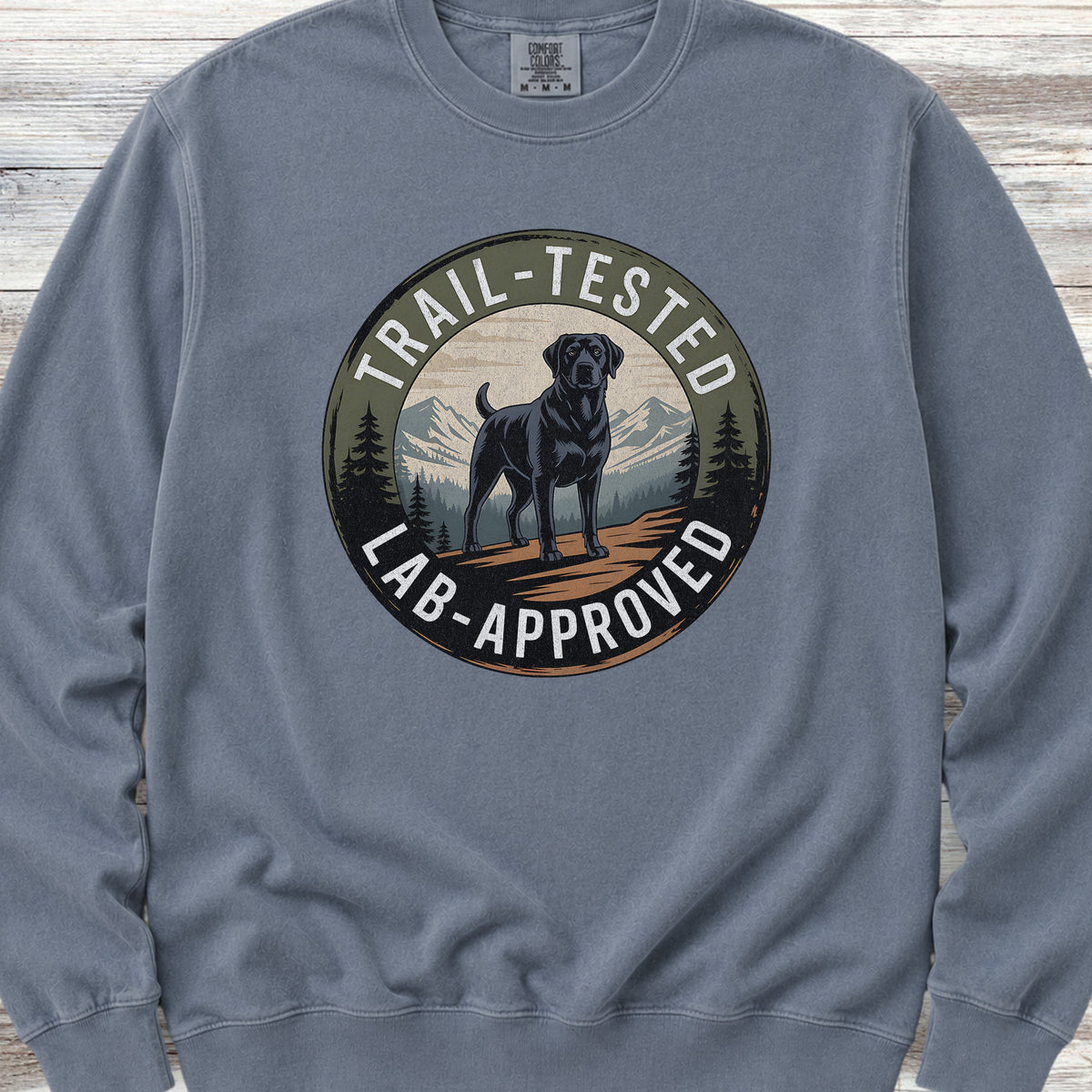 Trail Tested Lab Approved Sweatshirt - Blue Jean