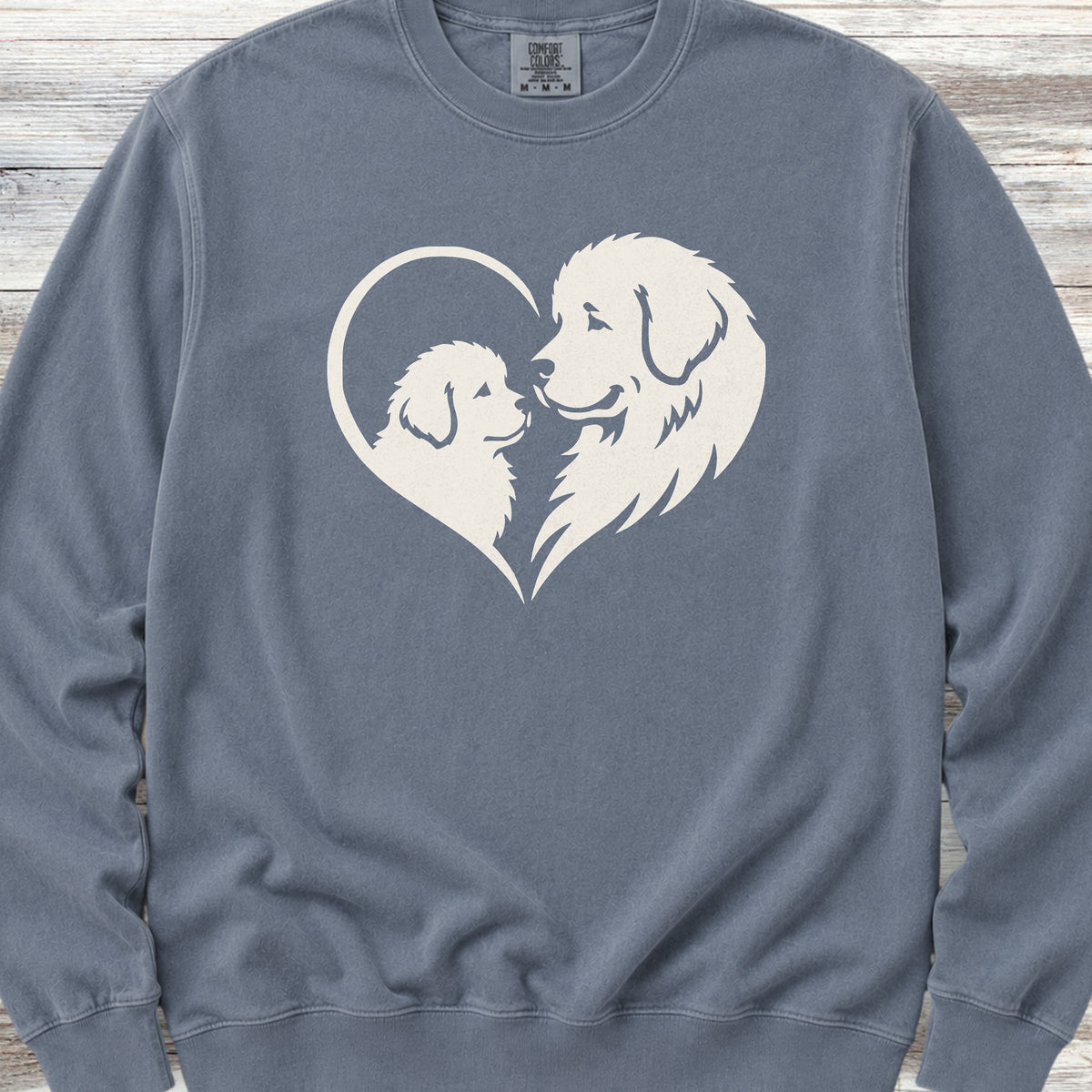 Newfoundland Heart Bond Sweatshirt - Blue Jean