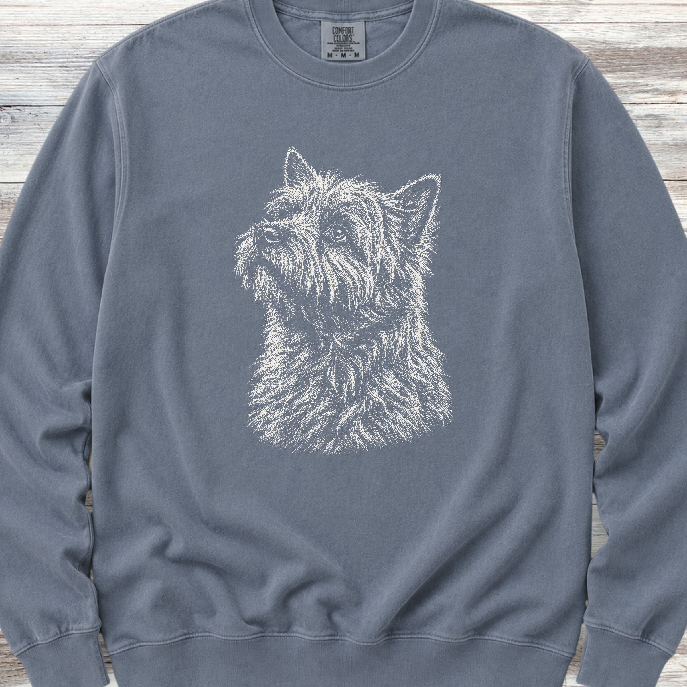 Cairn Terrier Loyalty Sweatshirt - Blue Jean