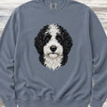 Sheepadoodle Studio Portrait Sweatshirt - Blue Jean