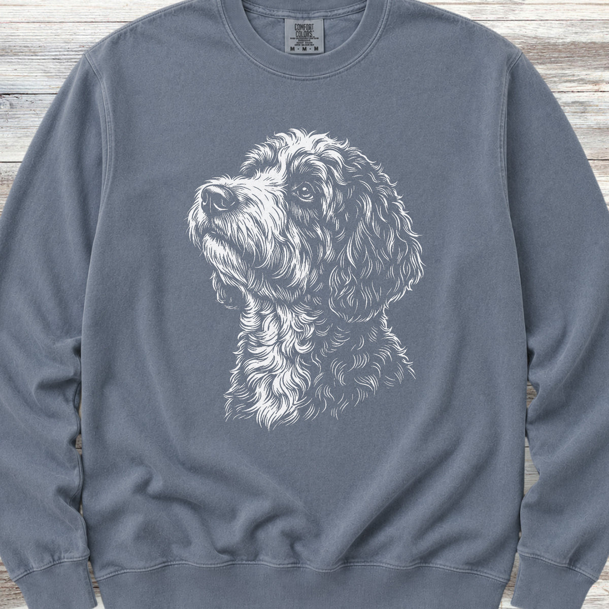 Bernedoodle Loyalty Sweatshirt - Blue Jean