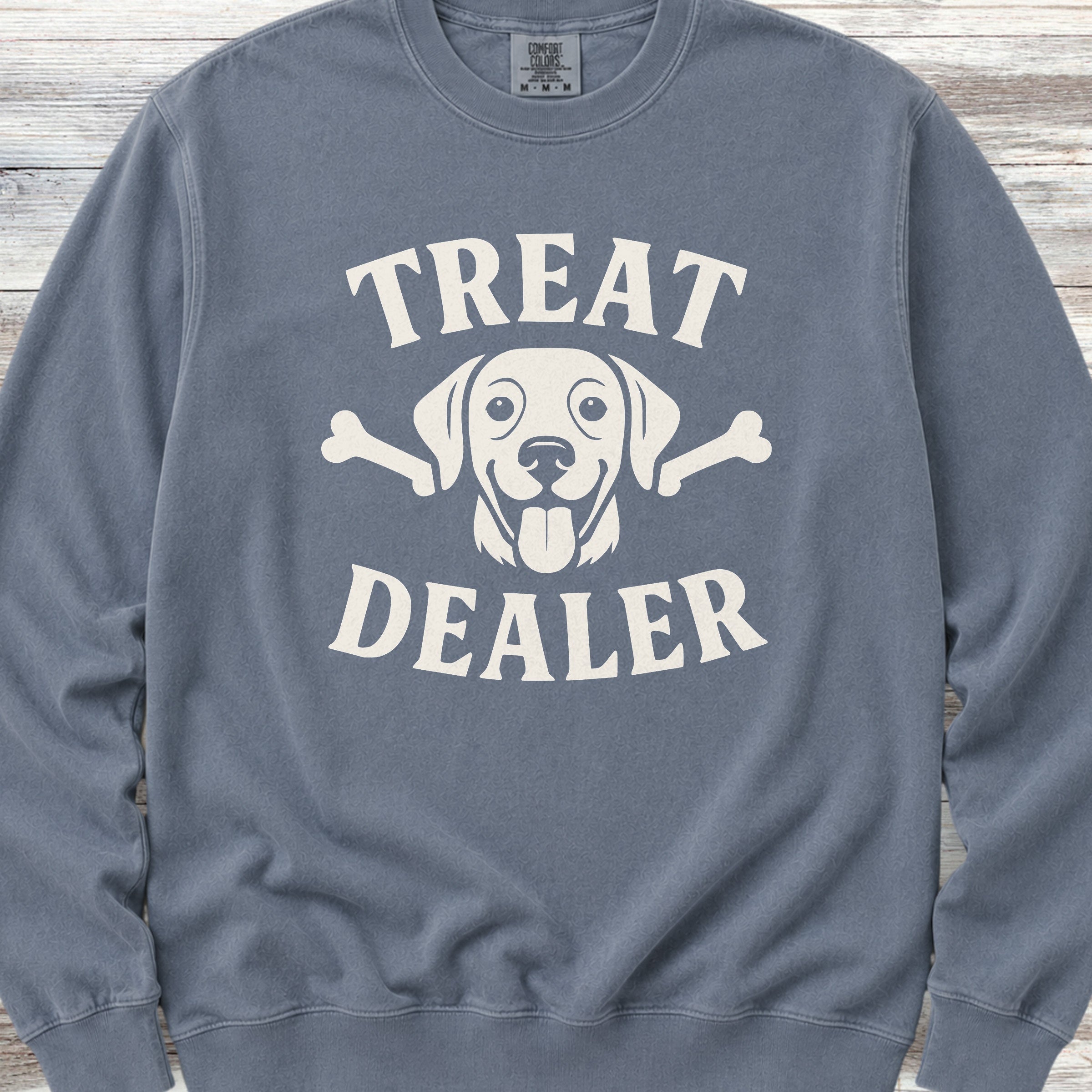 Treat Dealer Bones Sweatshirt - Blue Jean