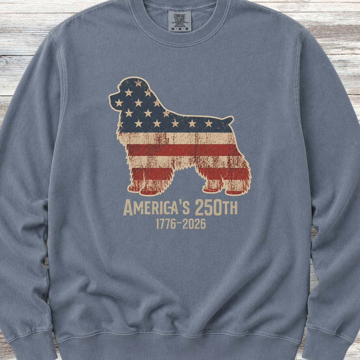 Cocker Spaniel 250 Sweatshirt - Blue Jean