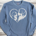 Bernese Mountain Dog Heart Bond Sweatshirt - Blue Jean