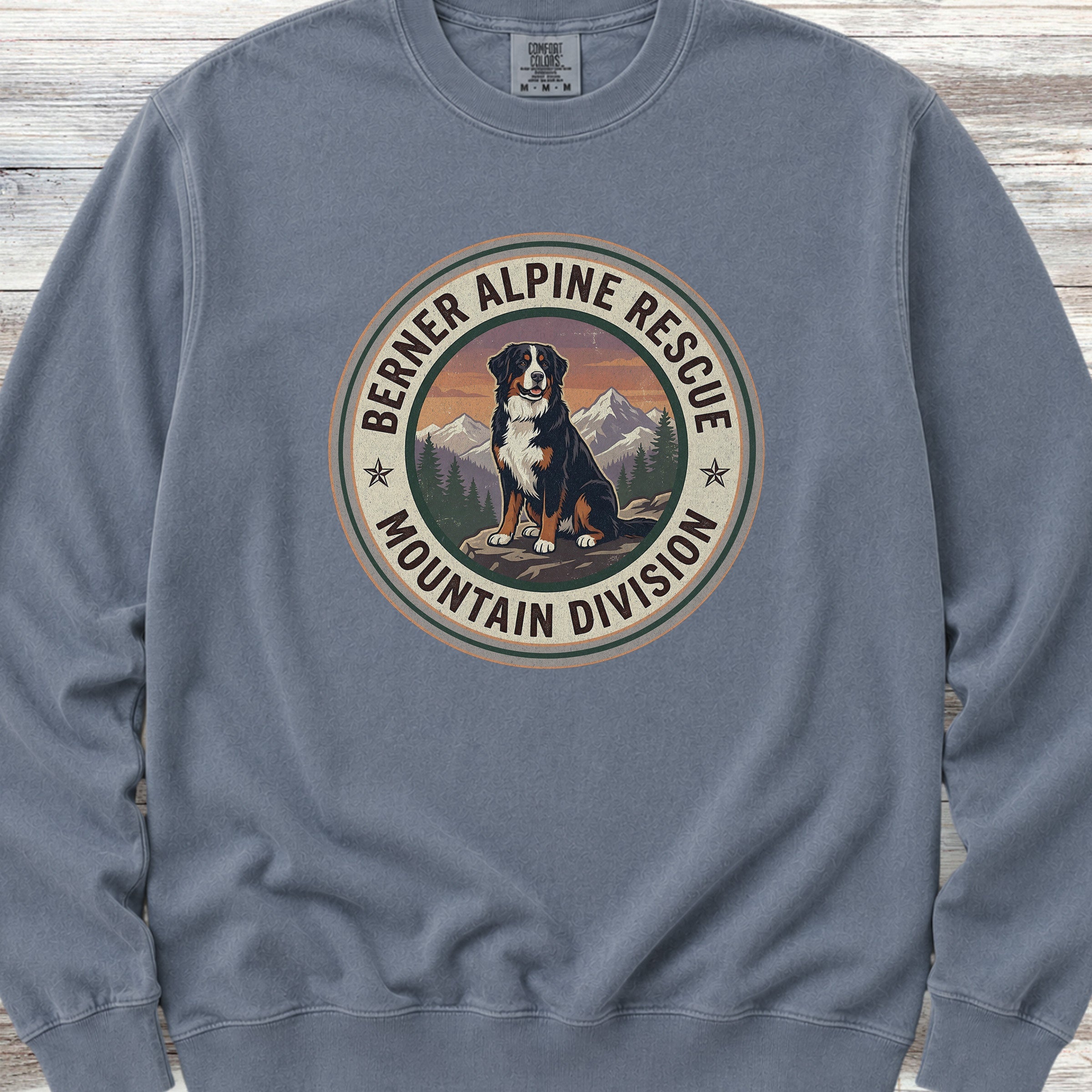 Bernese Mountain Dog Rescue Sweatshirt - Blue Jean
