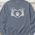 Skeleton Hands Sweatshirt - Blue Jean