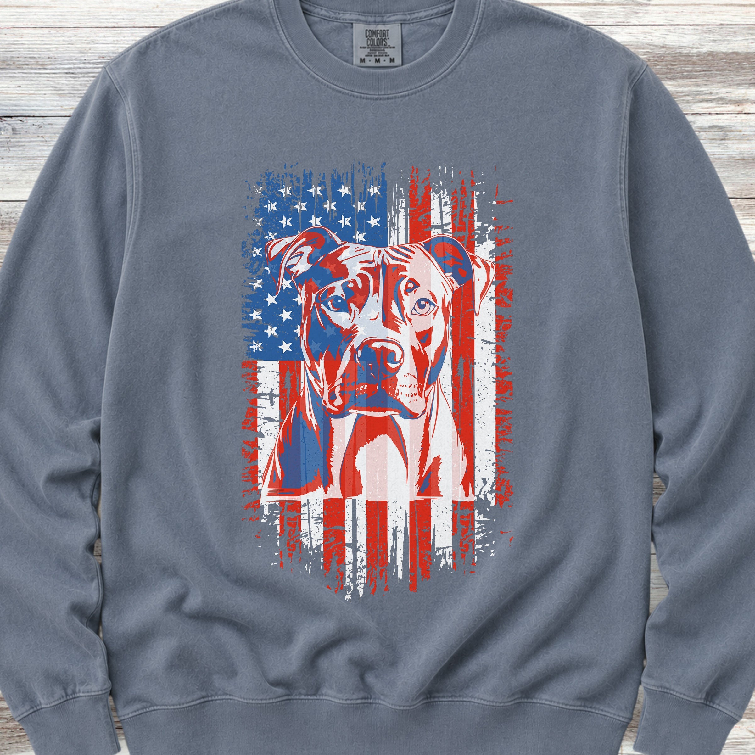 Pit Bull USA Sweatshirt - Blue Jean