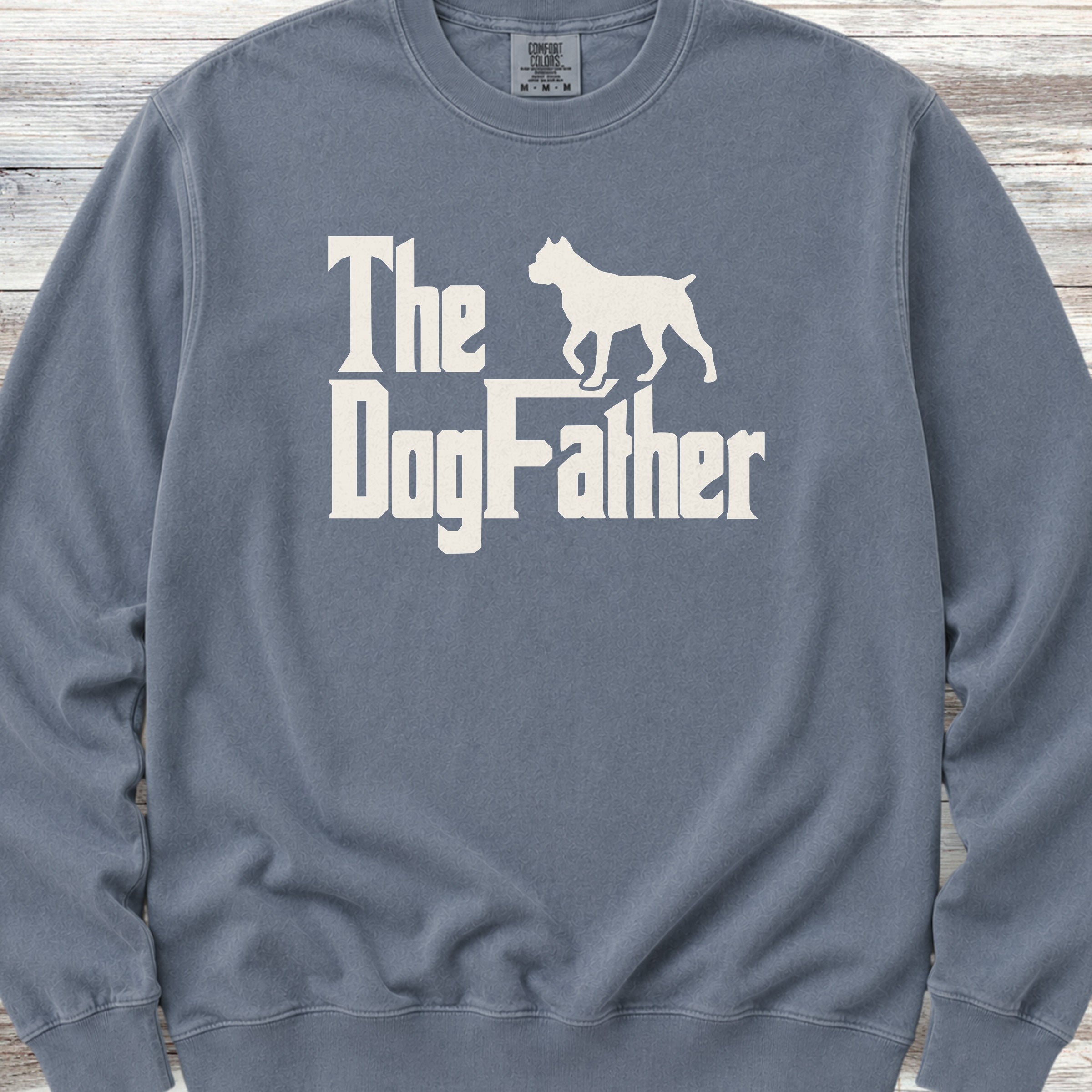 Cane Corso Dog Father Sweatshirt - Blue Jean