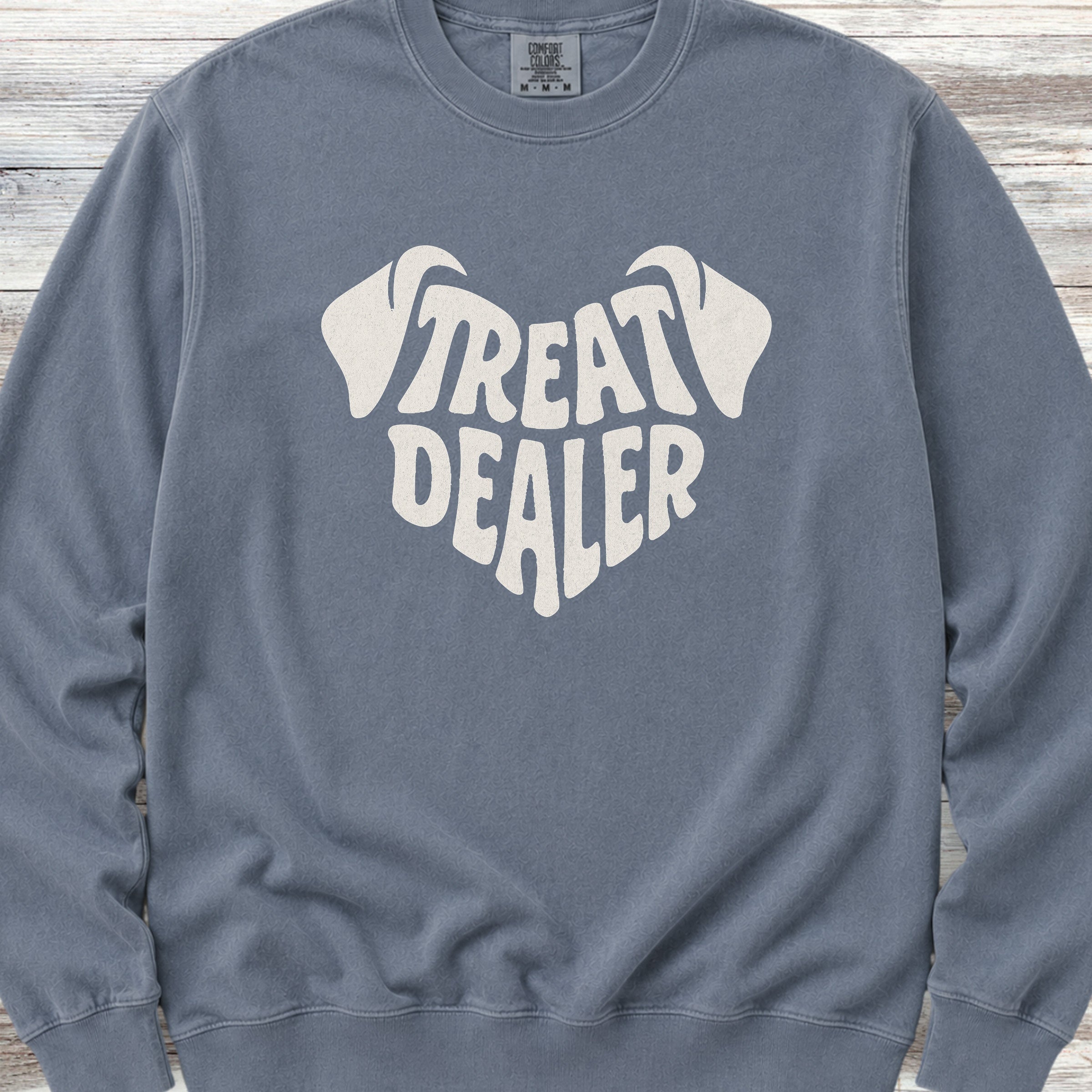 Treat Dealer Ears Sweatshirt - Blue Jean