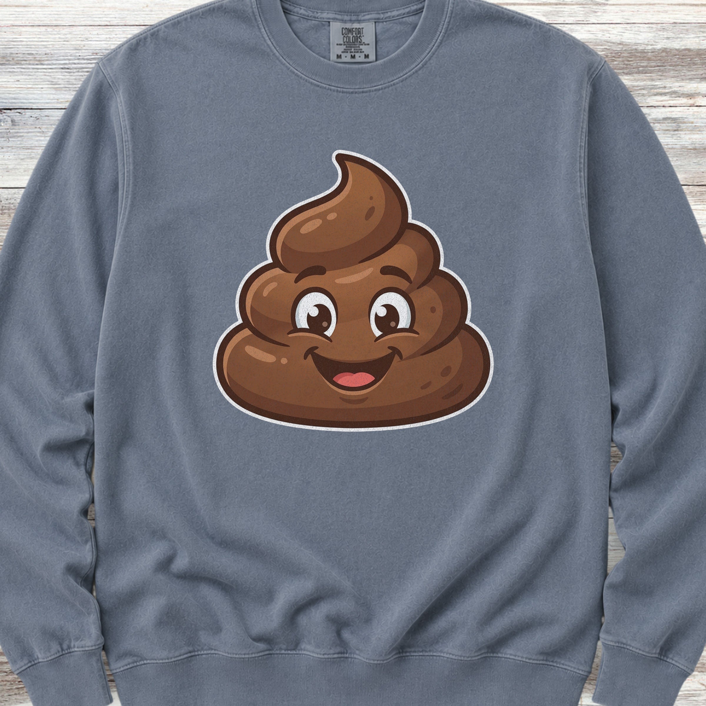 Dog Poop Sweatshirt - Blue Jean