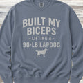Built My Biceps Sweatshirt - Blue Jean